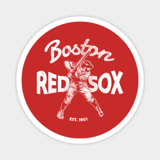 bos ton red sox - white vintage Magnet